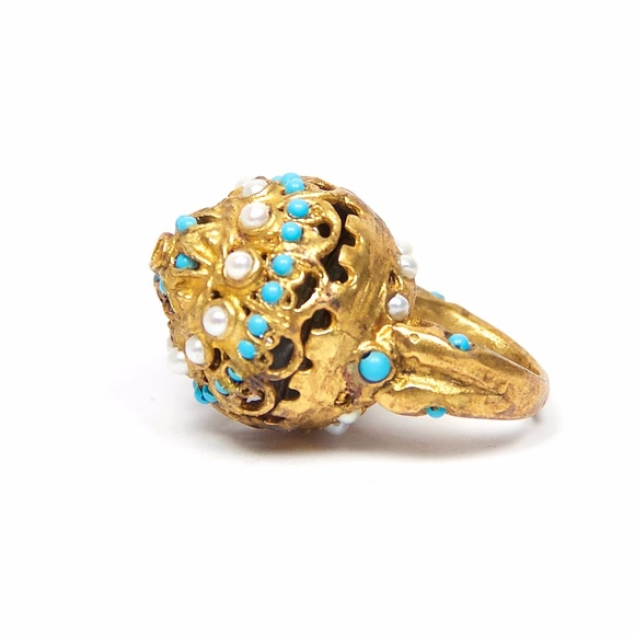 *SOLD* The Fountain Ring // Handmade // 8.5 - Picture 4 of 5