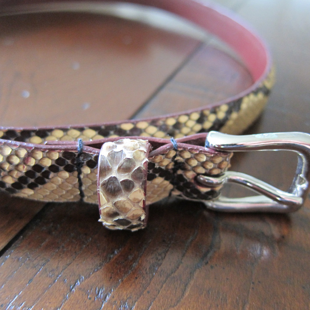 Calvin Klein Vintage Snakeskin Belt