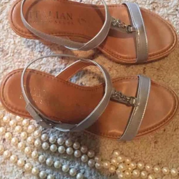 Italian Leather Shoes - ITALIAN LEATHER PLATFORMS SIZE 6