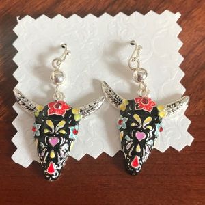 Steer / Bull with Horns Earrings