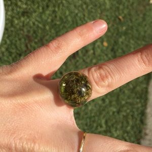 Hippie lettuce resin ring:)