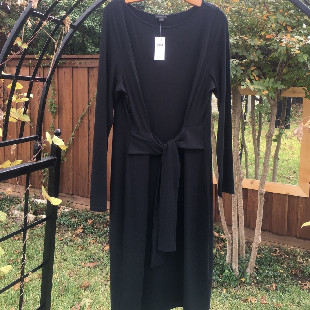 SALE J.Jill Wearever Knit Dress LG Tall Black