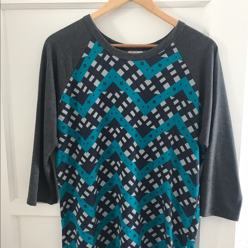 Lularoe Randy size L blue and grey