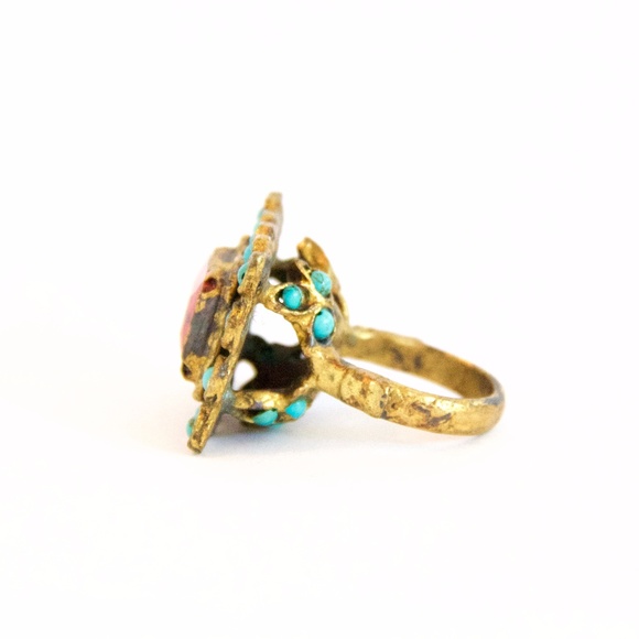 *SOLD* Gilded Book Ring // Handmade - Picture 3 of 5