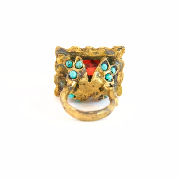 *SOLD* Gilded Book Ring // Handmade - Picture 4 of 5