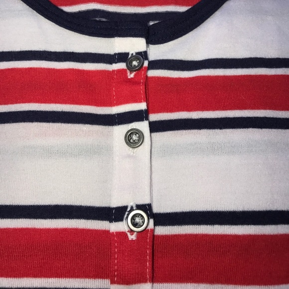 Red, White, Blue Striped Razor Back Tank - Picture 3 of 4