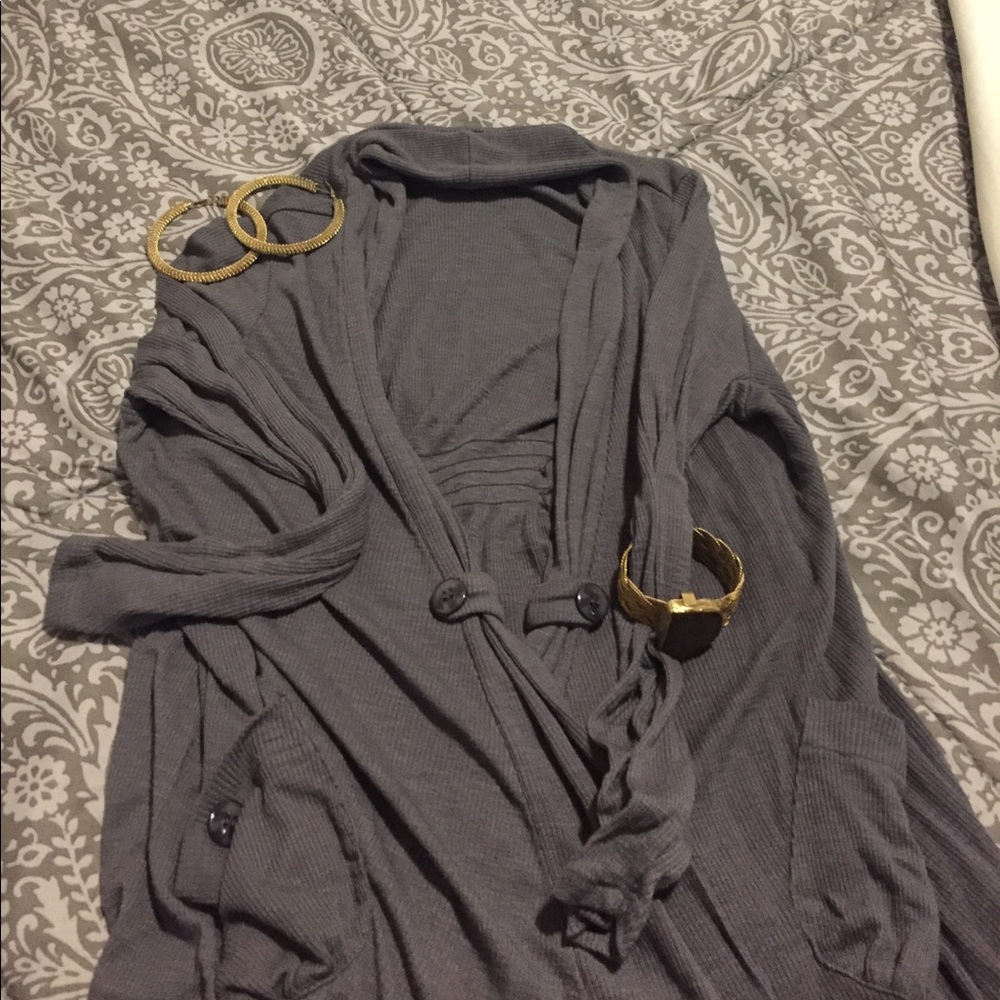 Love by design cinch back cotton sweater