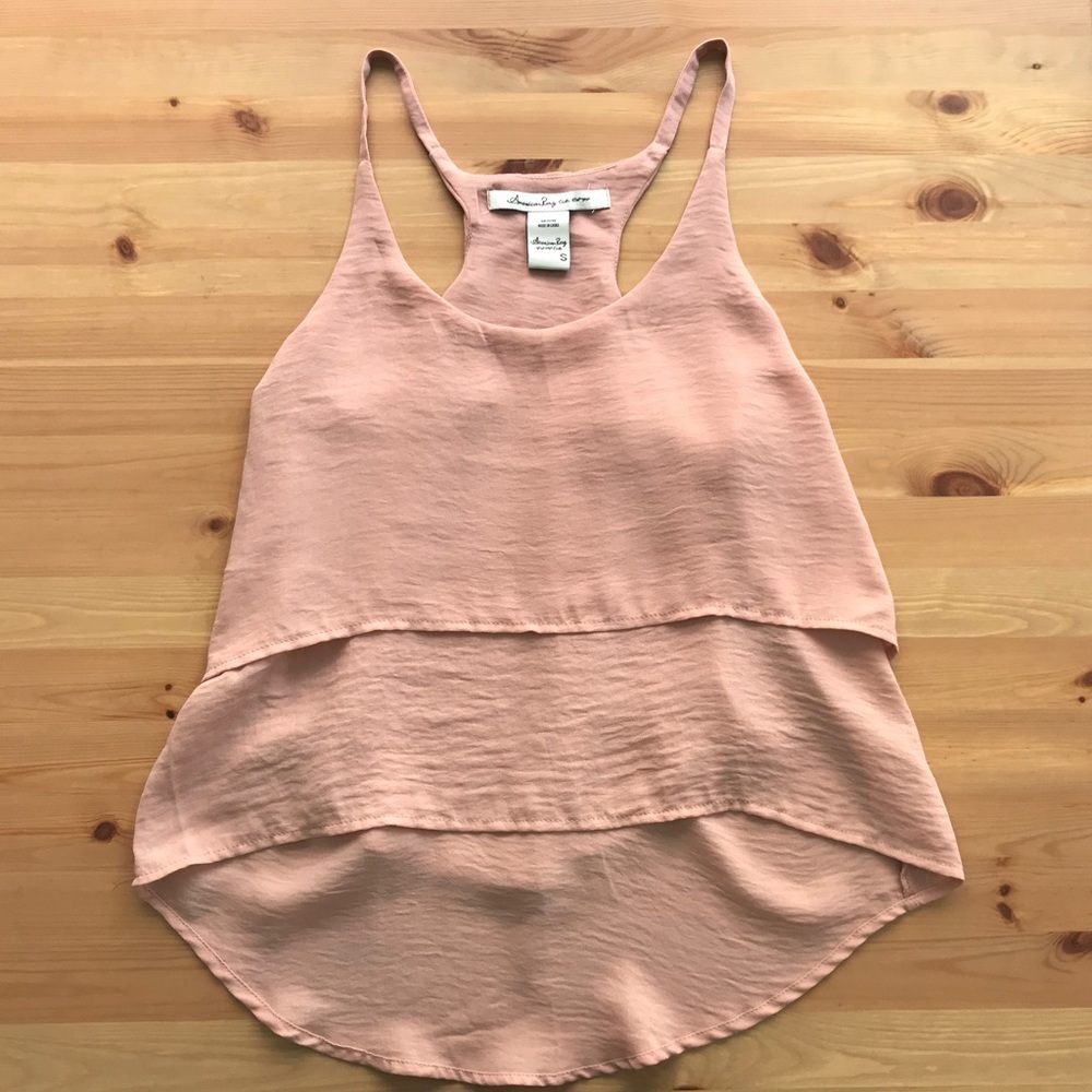 American Rag Sleeveless Tiered High-Low Tank Top