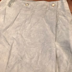 Blue suede mini Wrap around Adorable!!