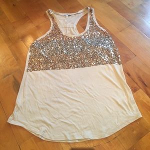 Express Sequin Tank Size Medium
