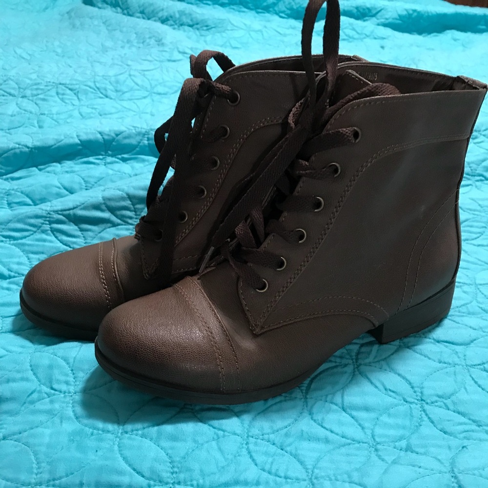 Brown ankle boots