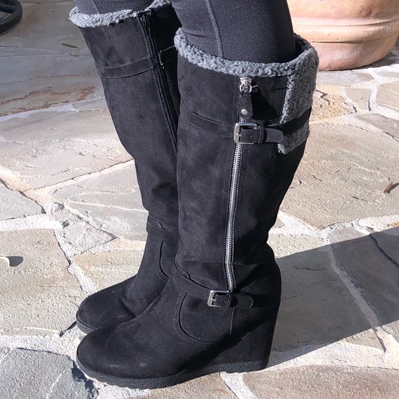 unisa wedge boots
