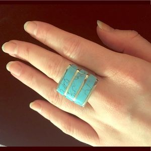 Ring sale! Turquoise and .925 silver ring.
