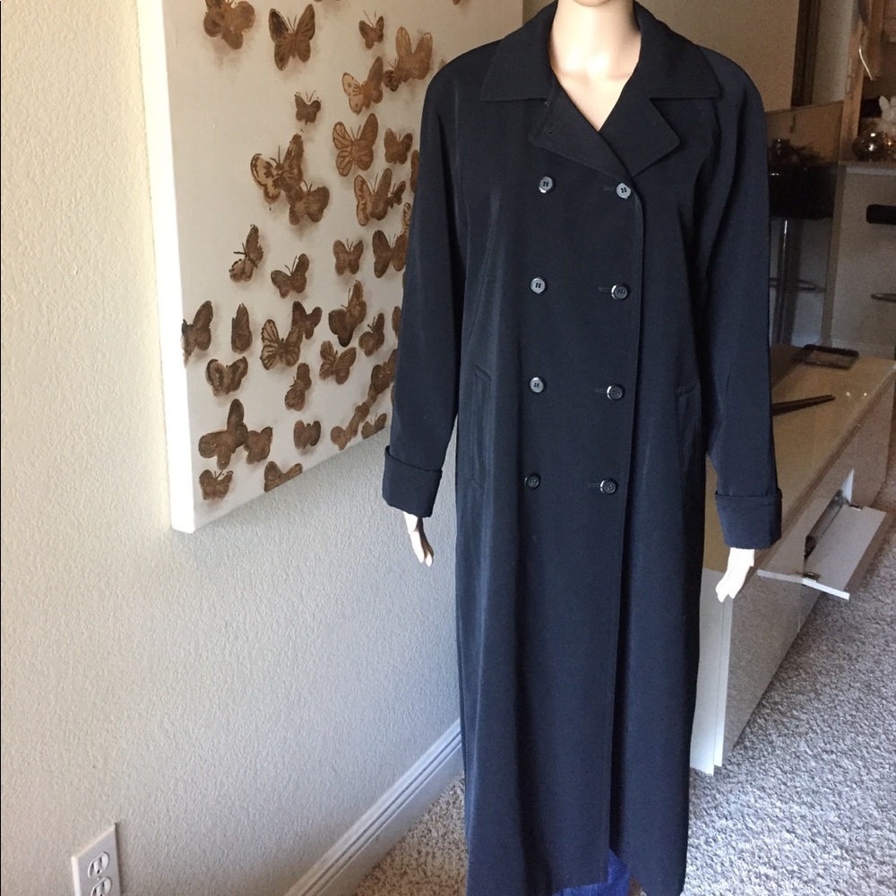 Black trench coat