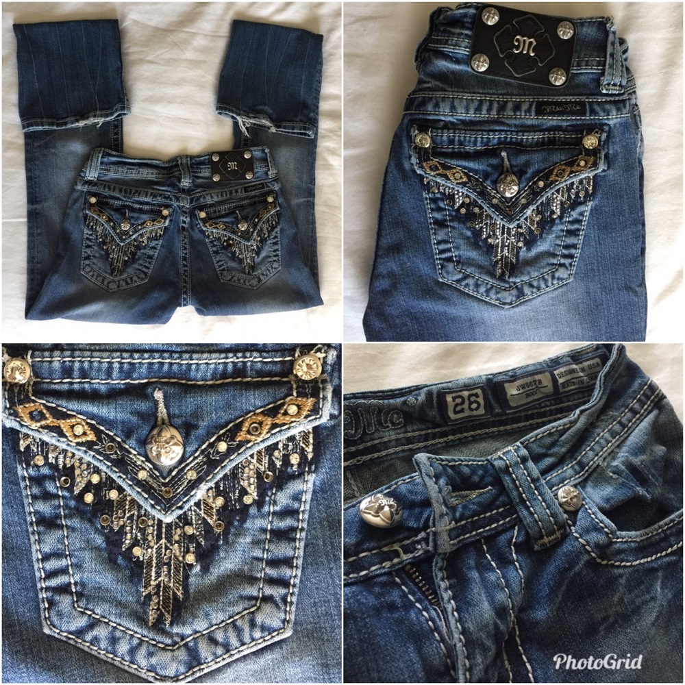 🍭Miss Me's • sz.26 x 31"• inseam