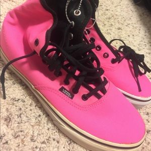Neon Pink Hightop Vans