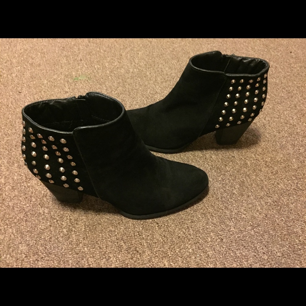 Black Studded Booties