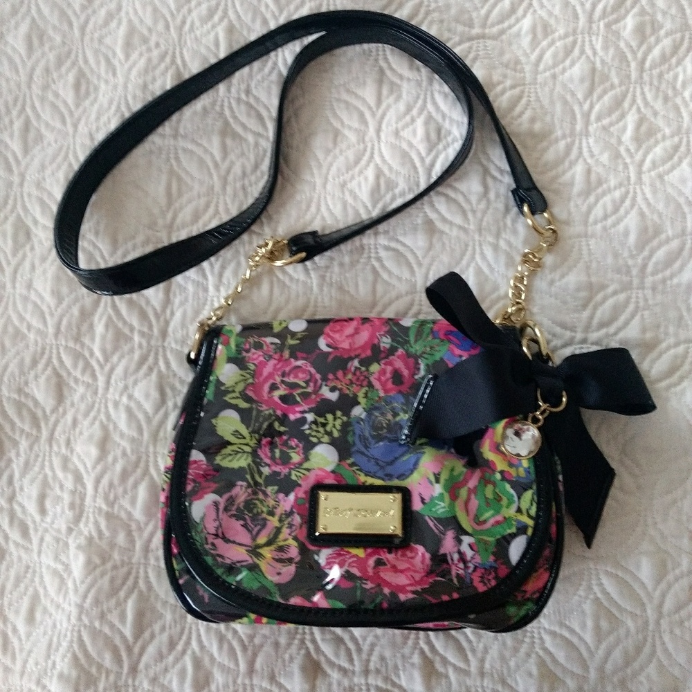 Betsey Johnson floral print handbag