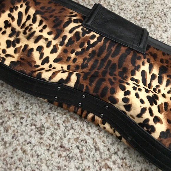 Classy Leopard calf hair Clutch - Picture 4 of 4