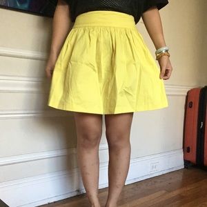 ZARA mini yellow skirt