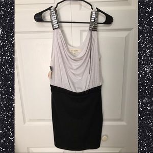 Black & White Steve Madden Dress w/Embellishment