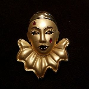 Clown brooch