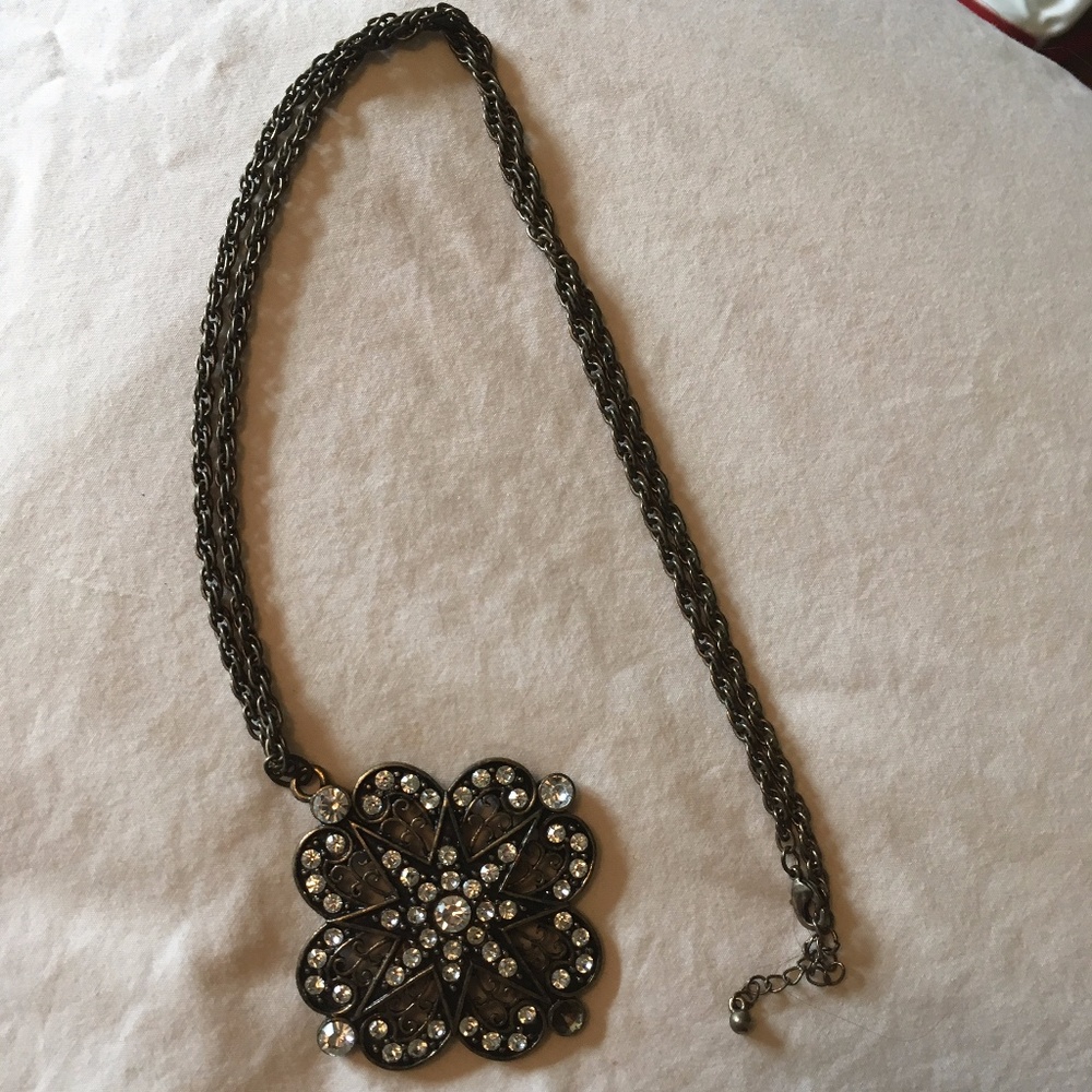 Long Flower Necklace
