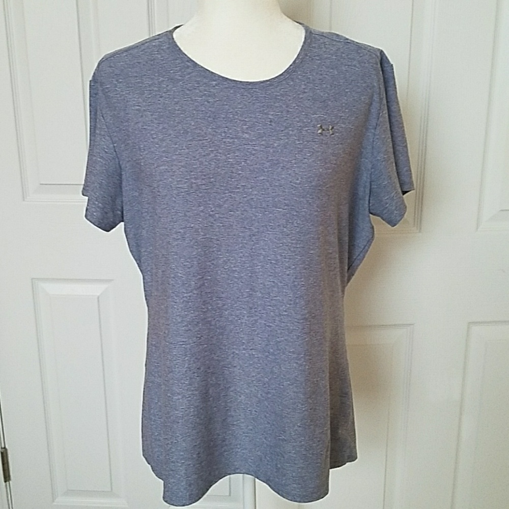 Under Armour blue heat gear tshirt