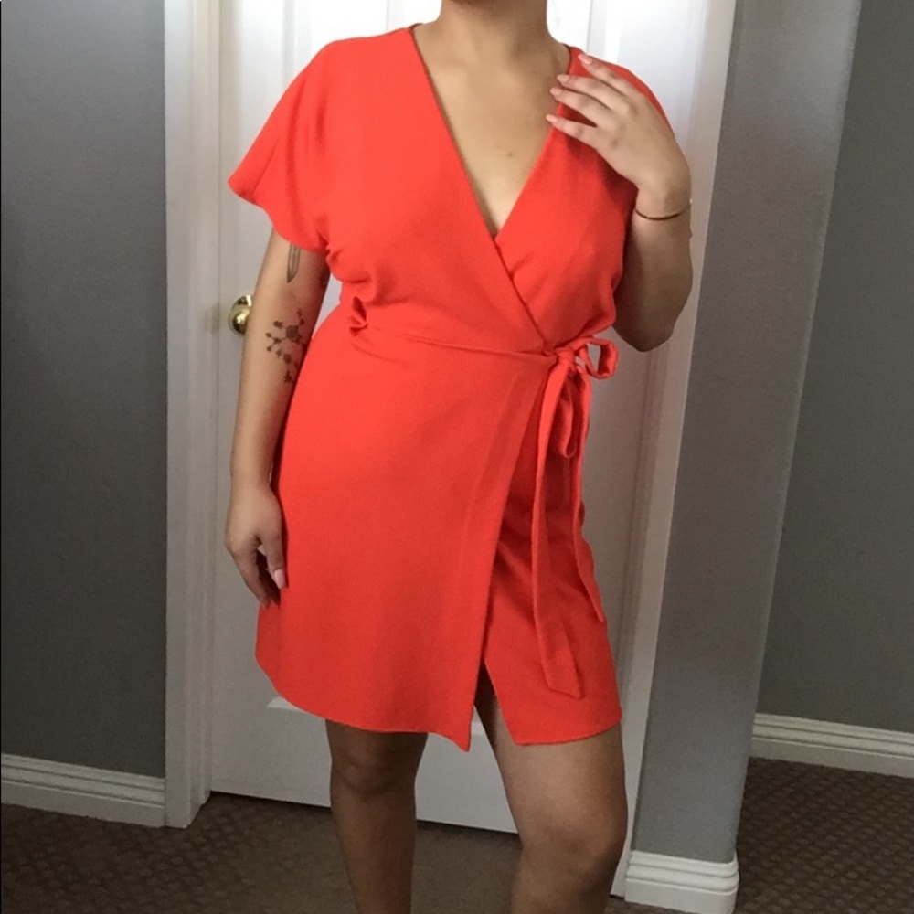 Topshop tie dress