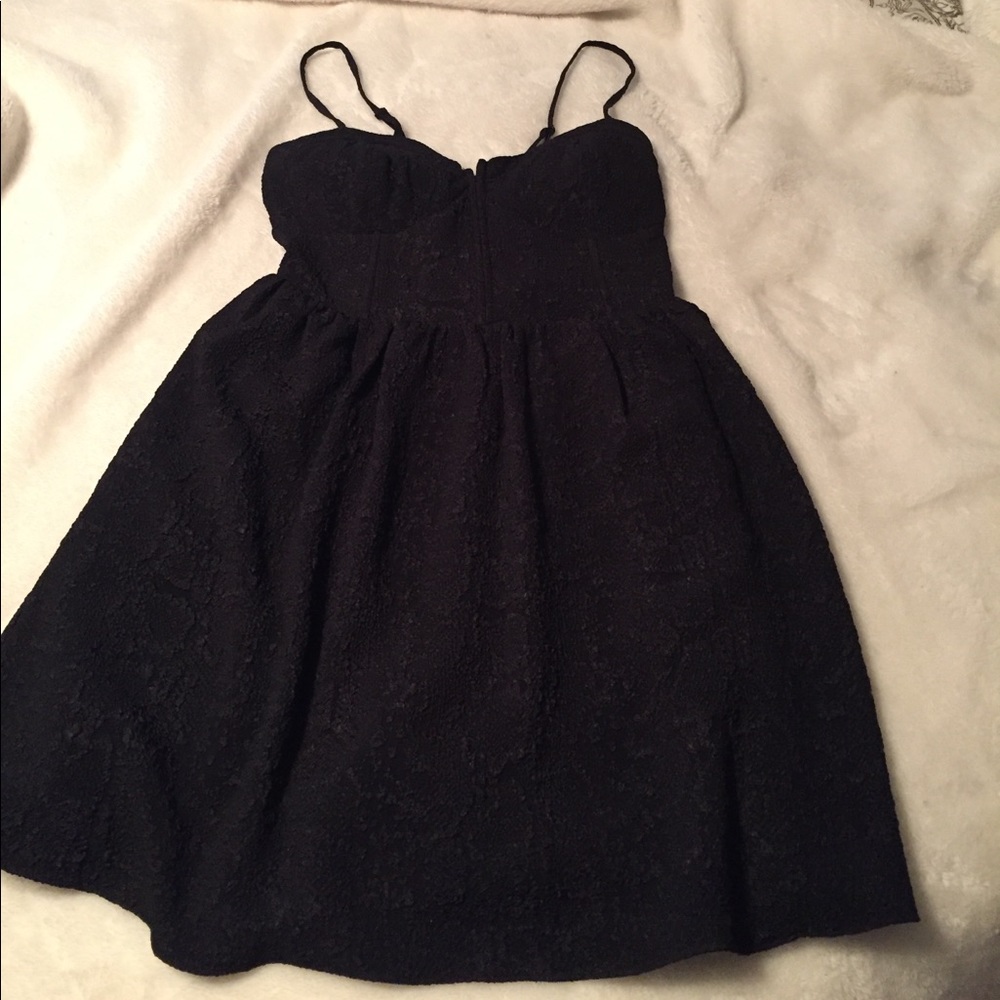 Black mini dress