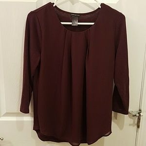 Ann Taylor burgundy sweater, size M.