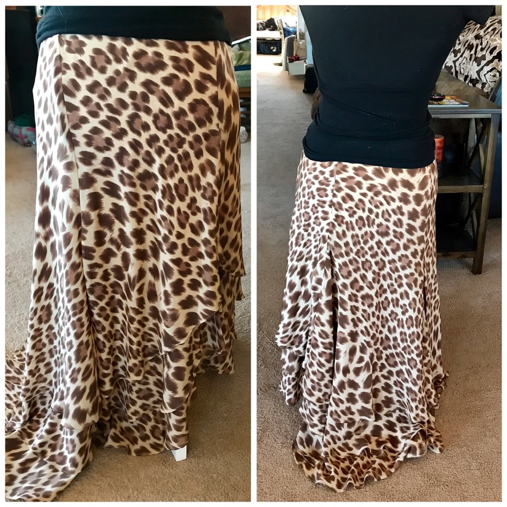 Like New Layered Print Skirt