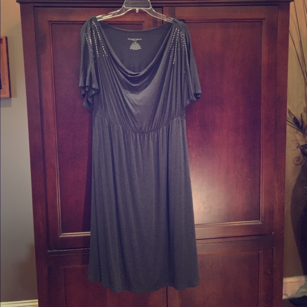 Grey maternity dress