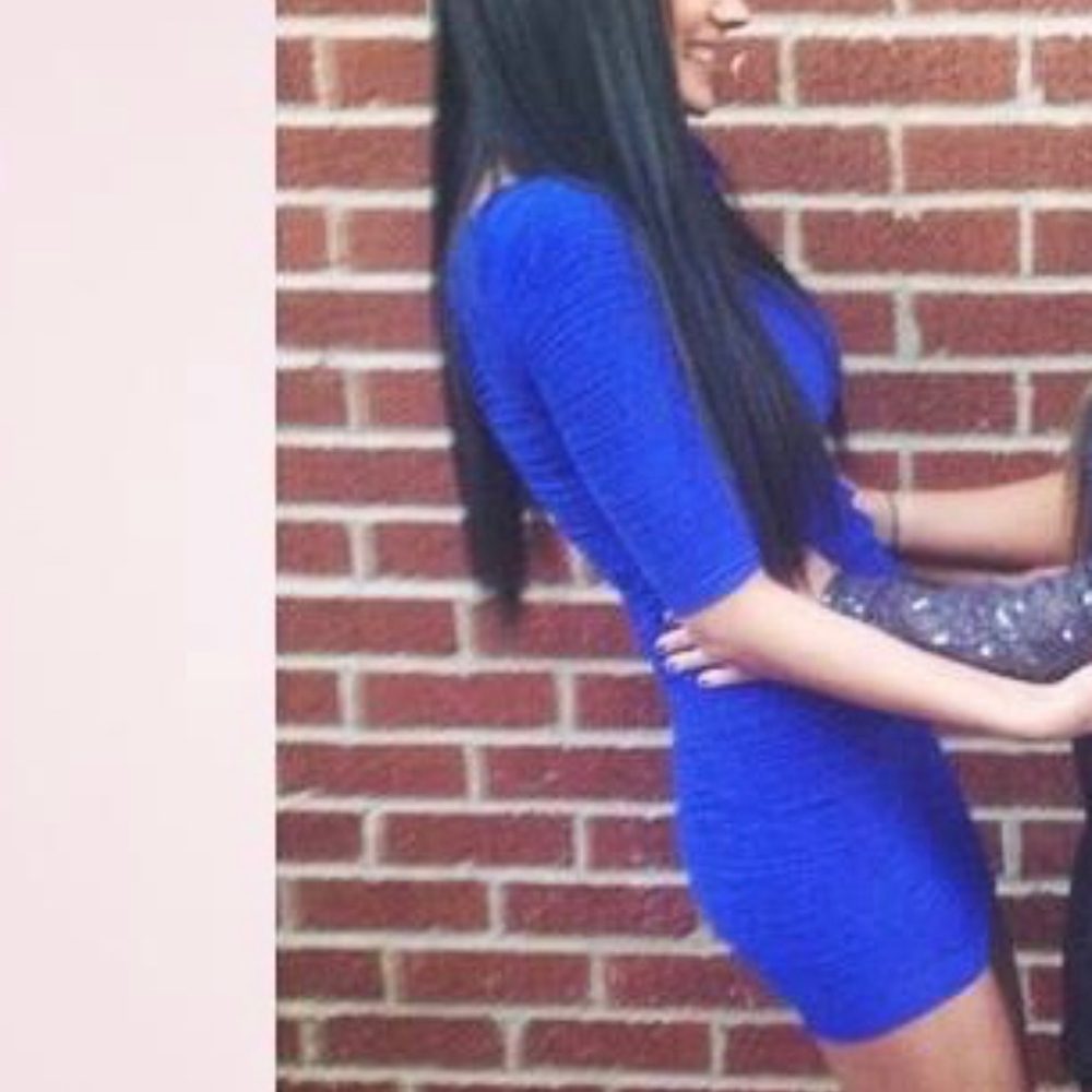 Royal Blue Fitted Dress