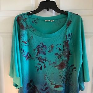 CATO Teal Green Dolman Blouse 22/24