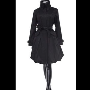 bubble hem trench coat