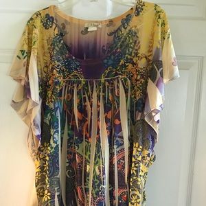 B. Friends Multi Color Blouse 2X