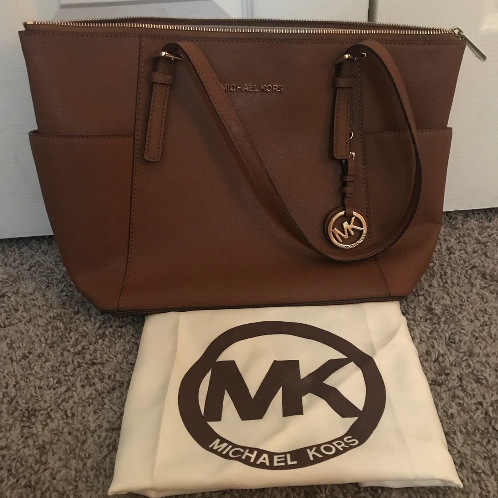 Michael Kors Medium shoulder bag, cognac Brown