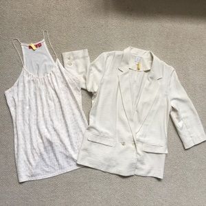 LC Lauren Conrad Blazer and Elle top