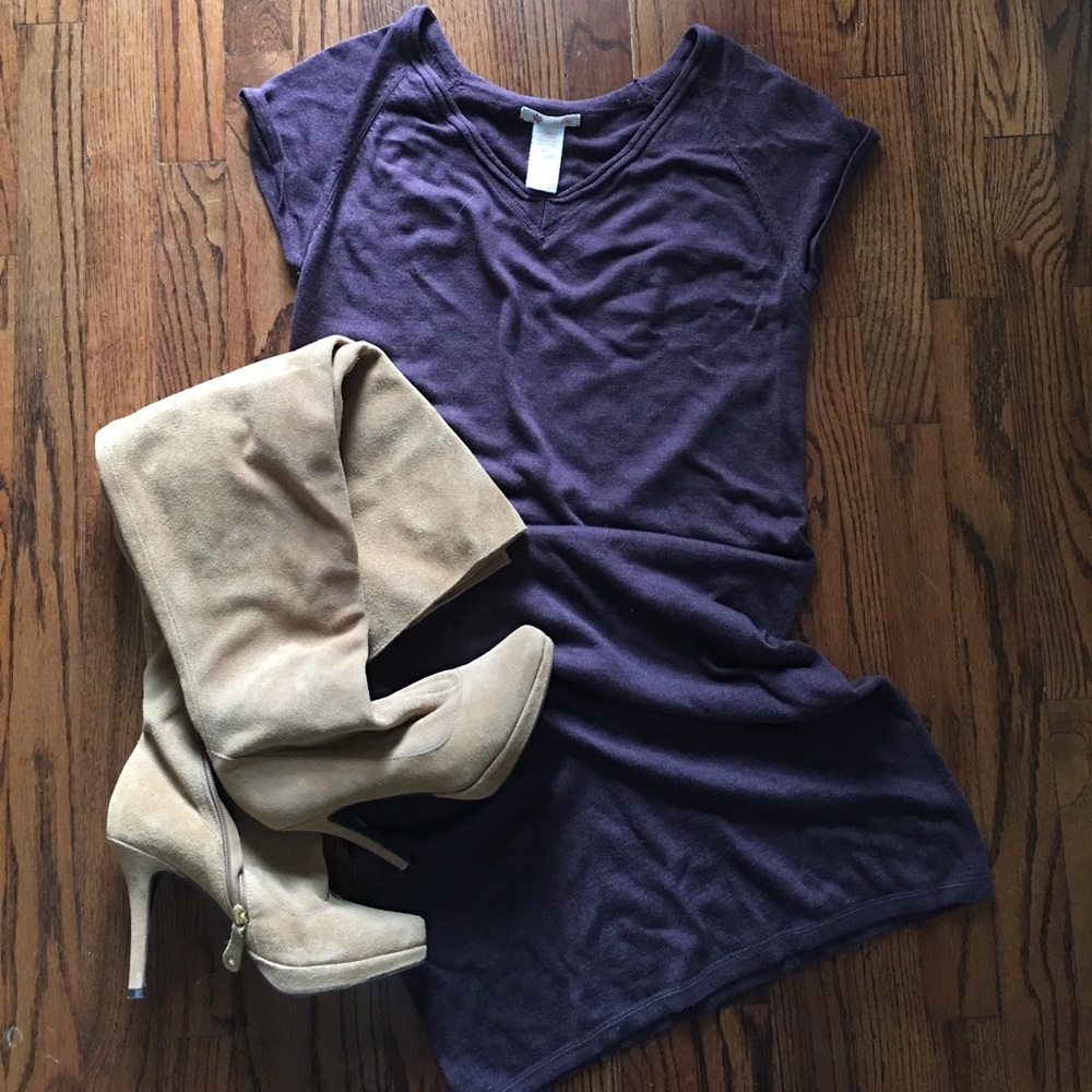 Soft t-shirt style sweater dress