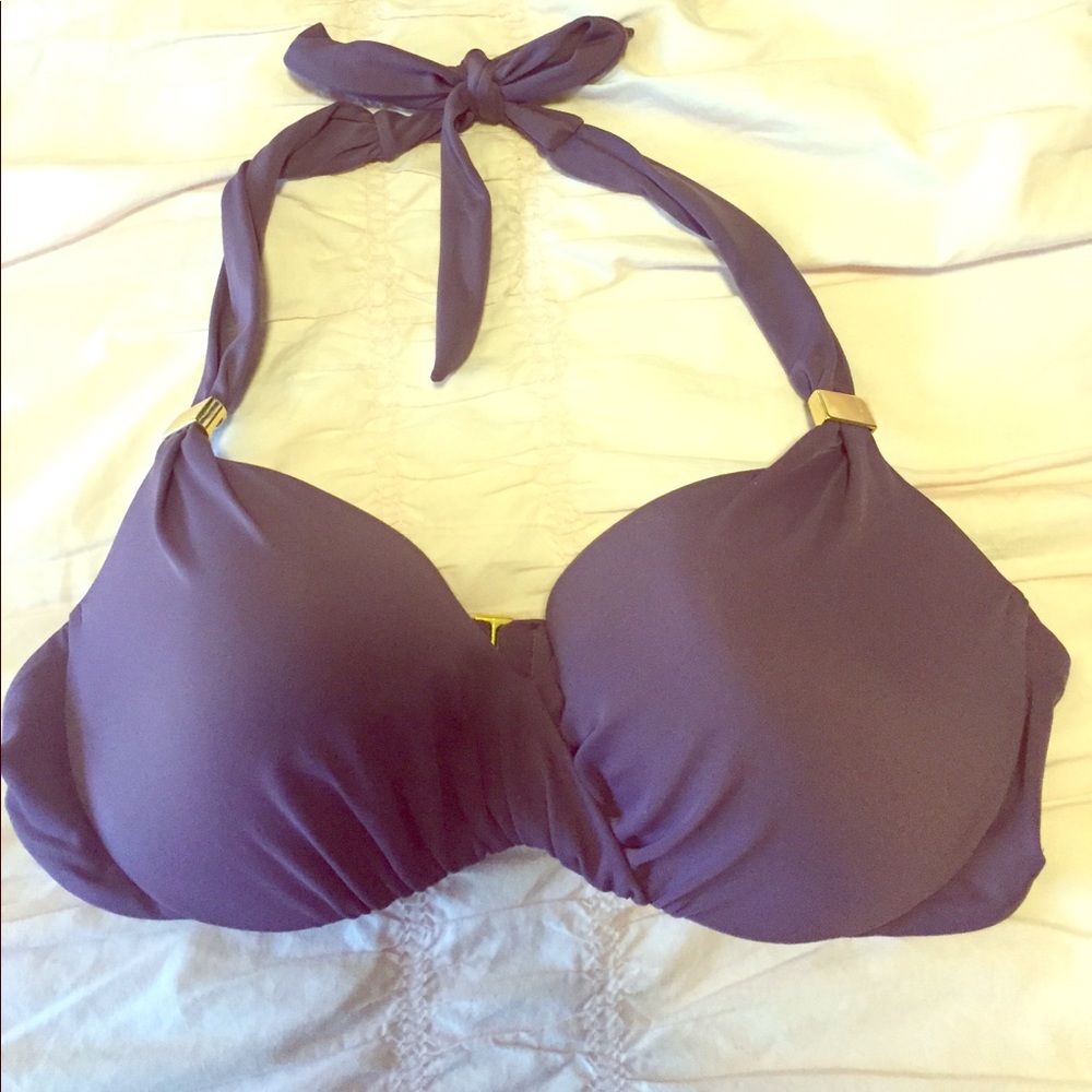 Purple Victoria’s Secret bikini top size 34 B