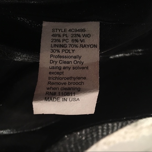 Shimmery Black tweed 3/4 sleeve coat - Picture 7 of 8