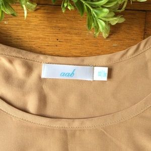 Aab Collection Nude Slip Dress