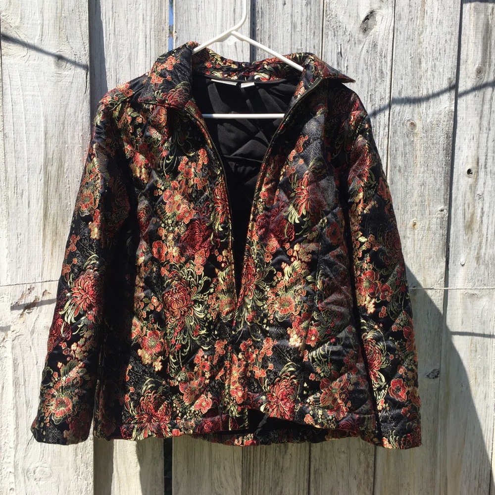 Vintage Chico's floral print jacket