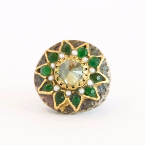 Caria Jewelry - Emerald Star Ring