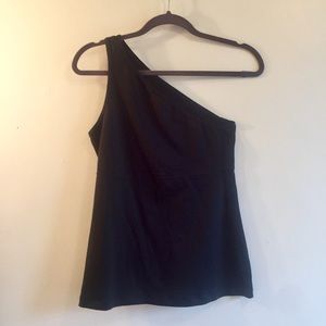 Lululemon Black One-Shoulder Athhletic Tank Size 6
