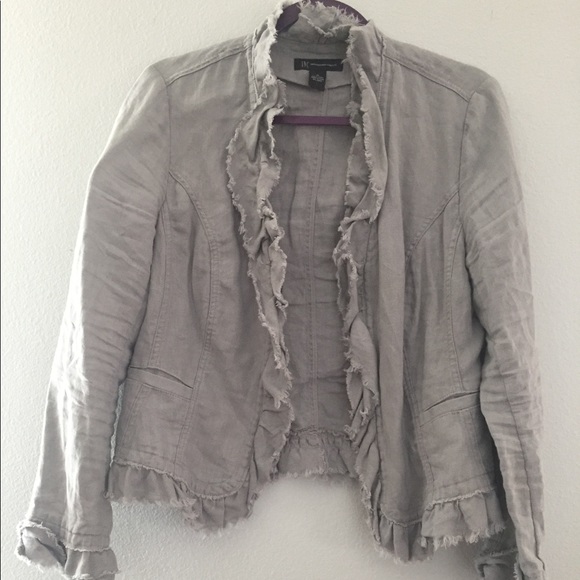 πSALEπGREY STYLISH LIGHTWEIGHT JACKETπ - Picture 1 of 3