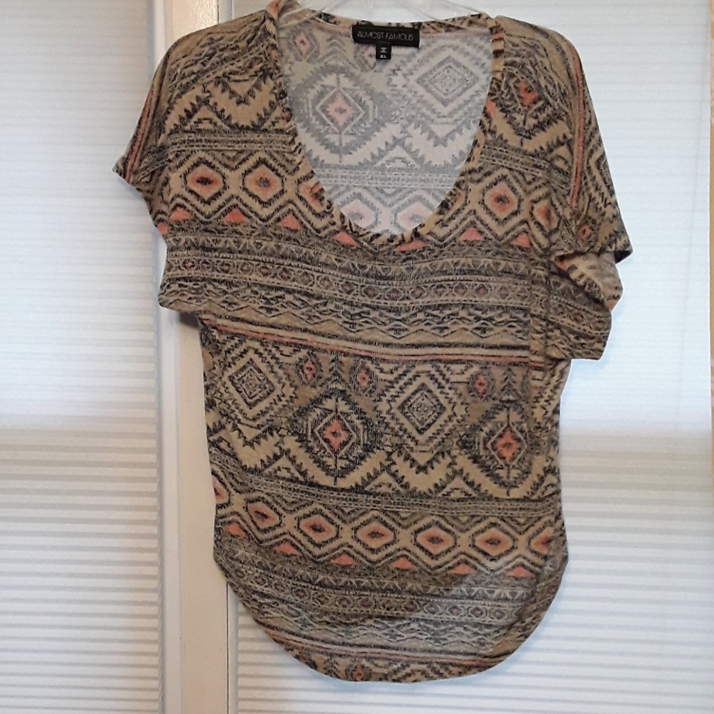 Aztec print top