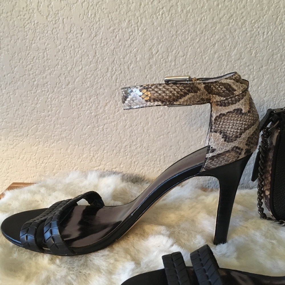 Coach Hally Python Strappy Heel - image 2