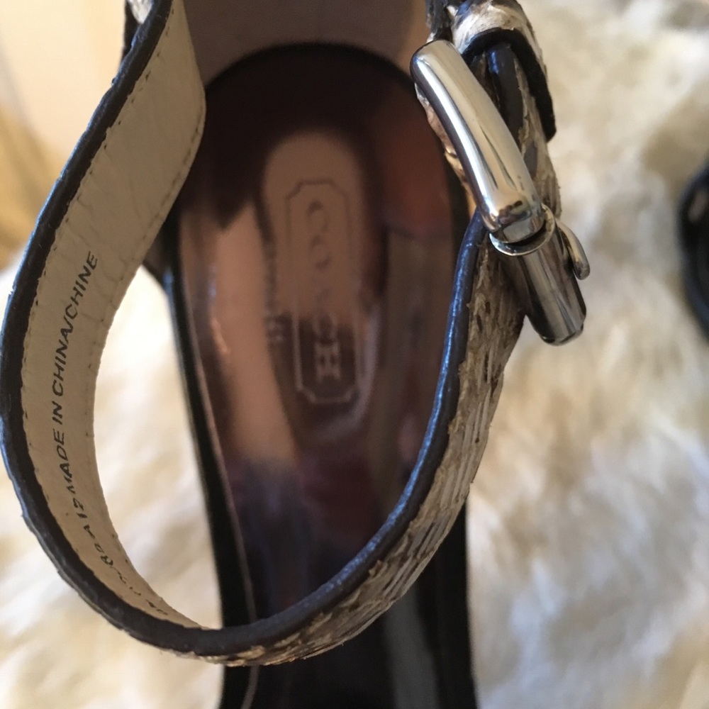 Coach Hally Python Strappy Heel - image 5